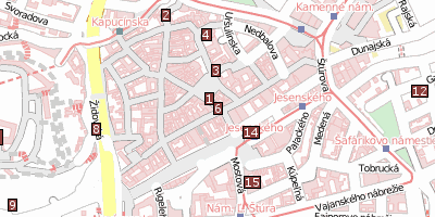 Stadtplan Čumil (socha)