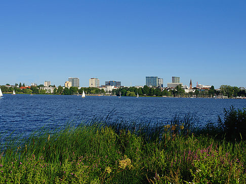 Foto Blick nach Osten von der Außenalster - Hamburg