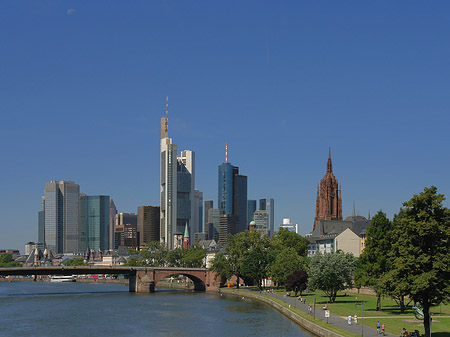 Skyline von Frankfurt Foto 