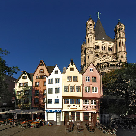 Foto Fischmarkt vor Groß St.Martin - Köln