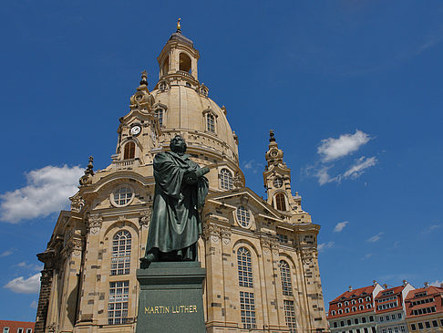 Foto Frauenkirche und Lutherdenkmal - Dresden