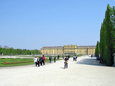 Schlossgarten des Schloss Schönbrunn Fotos